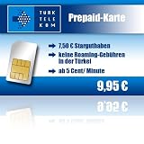 Türk Telekom Mobile Prepaidkarte ab 5ct/min