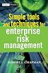 Simple Tools and Techniques for Enterprise Risk Management (The Wiley Finance Series)