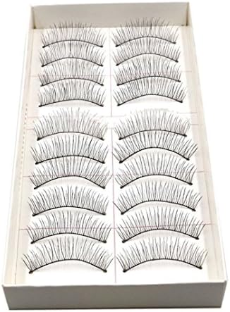 Binmer(TM)New 10 Pairs Handmade Long Thick Black False Eyelashes Charming Eye Lashes Makeup Cosmetic
