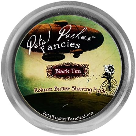 Kokum Butter Shave Soap - Black Tea 8oz shave soap by Petal Pusher Fancies