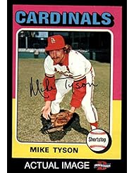 Trading Cards: 1975 Topps Mini # 231 Mike Tyson St. Louis Cardinals (Baseball Card) Deans Cards 6 - EX/MT - Topps Mini
