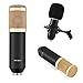BM-900 Cardioid Condenser Microphone, Professional Studio Broadcasting Microphone Set wtih Shock Mount, Foam Cap, Power Cable