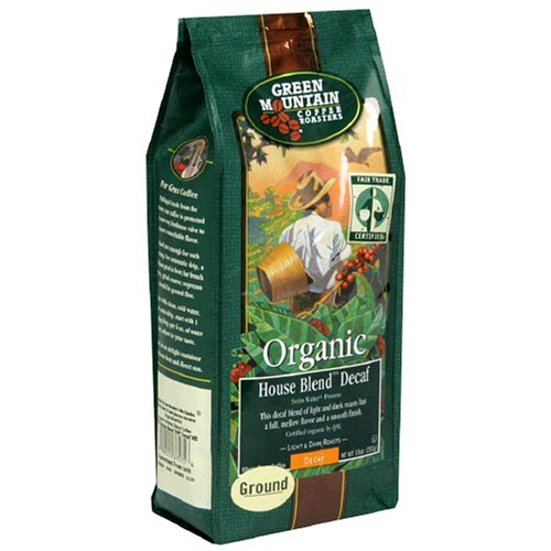 Green Mountain Coffee Fair Trade OrganicGround Fair Trade Organic House Blend Decaf,... by Decaf House Blend Coffees