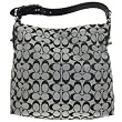 Authentic Coach Signature Penelope Shoulder Bag 16538 Black White