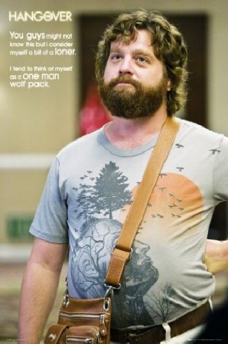 1art1 50092 Hangover - Lone Wolf, One Man Wolf Pack Poster 91 x 61 cm Preisvergleich