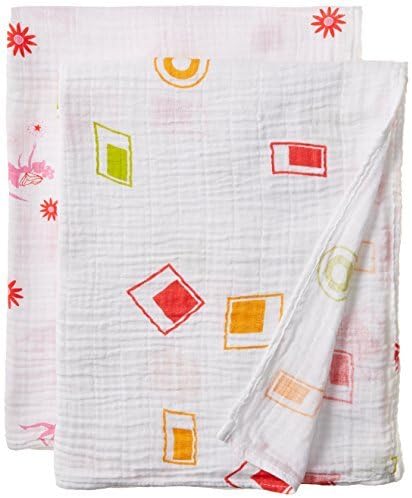 Aura Weavers Muslin Swaddle Blankets, Princess Dreams, Large by Aura Weavers