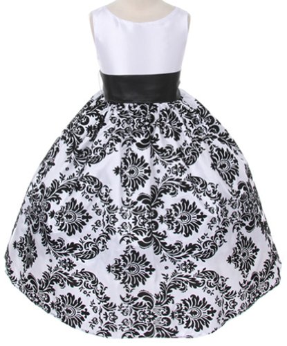 Kids Dream Girls Velvet Special Occasion Dress with Removable Sash