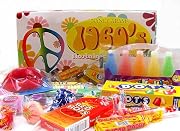 1960s Retro Candy Gift Box-Decade Box Gift Basket - Classic 60s Candy