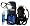 U.S. Divers Sideview Mask, Paradise Dry Snorkel, Travel Trek Fins, Strap & Coast Bag Package - SM, BLK