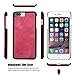 iPhone 7 Plus Wallet Case, BELK iP7 Plus Detachable Slim Luxury Leather Cover with Magnetic kickstand Folio Card Holder and Cash Pocket for Apple iPhone 7 Plus - 5.5 inch Big Screen, Retro Red