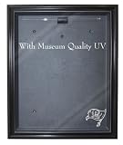 NFL Tampa Bay Buccaneers Cabinet Style Jersey Display - Black with Museum Quality UV Upgrade
