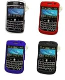 Premium Rubberized Coated Cover Proguard Hard Case (With Optional Removable Belt Clip) for RIM Blackberry Bold 9000 (Choose from Black, Blue, Red, Clear)
