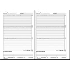 Sigel AW484 Ausbildungsnachweis, f�r w�chentliche oder monatliche Eintragungen, geheftet, A4, 28BL