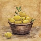 Eurographics GHH1004 Henrichs-Harke G., Still Lemons 30 x 30 cm, Hochwertiger Kunstdruck