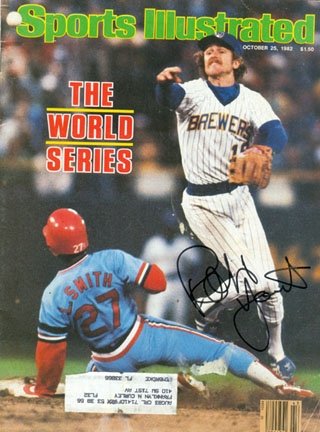 Robin Yount Autographed/Hand Signed Sports Illustrated Magazine October 25, 1982 (James Spence Authe