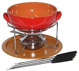 エムズスタイル チーズフォンデュセット 両手ボール 18cm レッド MS-30010