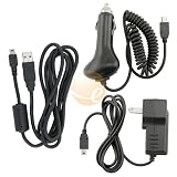 USB Cable+Car+Wall Charger for Creative Zen 4G 8GB 16GB