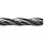 Union Butterfield T400 High Speed Steel Core Drill Bit, Black Oxide Finish, Morse Taper Shank, Spiral Flute, 118 Degree Point Angle, 1 3/8"