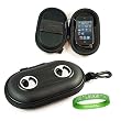 Microsoft Zune HD Dock Speaker System Case ( 1G , 2nd generation , 16GB , 32GB, 64GB ) ** BLACK ** + Vangoddy Live * Laugh * Love Wrist band!!!
