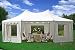 22'x16' Octagonal Wedding Party Gazebo Tent Canopy Heavy Duty Water Resistant White --- B