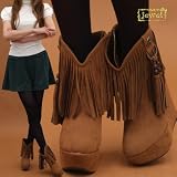 jewel 【bt11538】厚底 フリンジブーツ