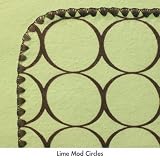 SwaddleDesigns  Ultimate Receiving Blanket Lime Mod Circles