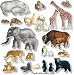 Wild Animals: 24 flannel figures