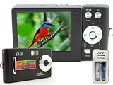 SVP DC-12DX-Black 12MP Max Thinnest DIGITAL CAMERA VIDEO w/ SOUND! (AAA Rechargeable Set Included)