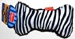 Hartz Playtime Plush Toy for Dogs, Plush Bone with Zebra Stripes (1 Each)