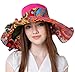 Women's Large Brimmed Summer Hat Foldable Garden Beach UV Protective Sun Hat