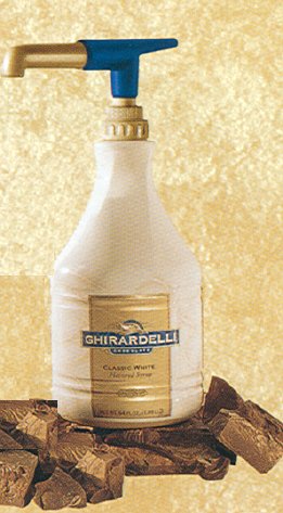 Ghirardelli White Chocolate Sauce, Case (6 Bottles) by Ghirardelli