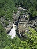 IMAGE OF Linville Falls, Linville River Near the Blue Ridge Parkway, Appalachian Mountains, North Carolina Photographic Poster Print by Robert Francis, 18x24