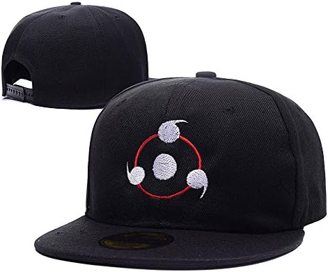Jeffrey Japan Anime Naruto Sharingan Adjustable Snapback Embroidery Hats Caps