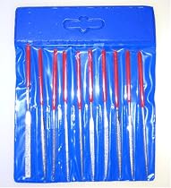 10pc Mini Needle DIAMOND FILE Set = ceramics + tile + glass