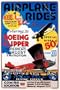 Art Poster, Airplane Rides: Inman Bros. Flying Circus - 18.75 x 27.5