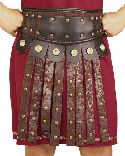 Roman Soldier Apron &amp; Belt Armour Fancy Dress Costume by From dressingupshop