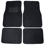 Front and Rear Carpet Car Truck SUV Floor Mats - Black