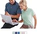 Devon & Jones - Blue Ladies' Solid Malvern Jersey Polo (D360W)