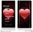 Zune HD Skin - Glass Heart Grunge Red by WraptorSkinz