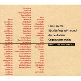R�ckl�ufiges W�rterbuch der deutschen Gegenwartssprache. CD-ROM [import allemand]