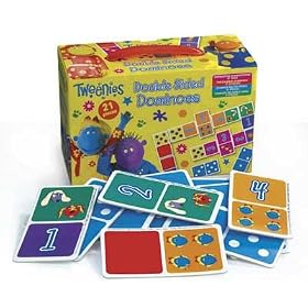 Tweenies Double Sided Dominoes BBC numbers and pictures, 21 pieces