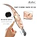 Bluetooth Headphones, DolTech 970 Wireless Stereo Sweatproof Retractable Earbuds Wire Sport Neckband Headphones Built-in Mic with Noise Cancellation Headset for iPhone Android Devices(Gold)