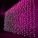 AGPtek® 3M x 3M 300 LED Linkable Design Fairy String Curtains Light Ideal for Indoor Outdoor Home Garden Christmas Party Wedding - Pink