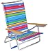 RIO Multi Colored 5 Position to Lay Flat Beach Chair