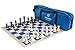 US Chess Federation Supreme Triple Weighted Chess Set Combo - Blue