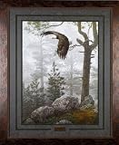 Shrouded Forest Daniel Smith 32x42 Gallery Quality Framed Art Print Eagle Wildlife Picture Painting