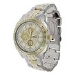 Geneva Platinum Mens Round Face Link Watch