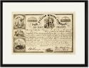 Black Framed/Matted Print 17x23, The Vulcan Mining Company