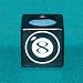 Billiard Pool Cue Chalk Holder - 8 Ball (Black)