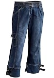 Stretch denim capri